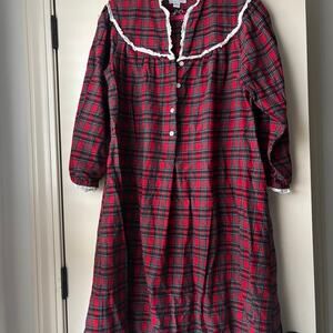 Plaid Flannel Gown